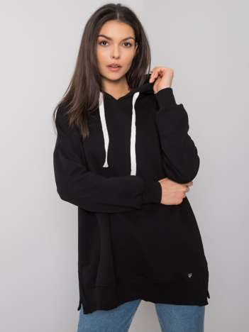 Czarna bluza basic z kapturem Cleveland 