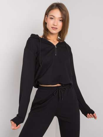 Czarna bluza z kapturem Ronnie SUBLEVEL