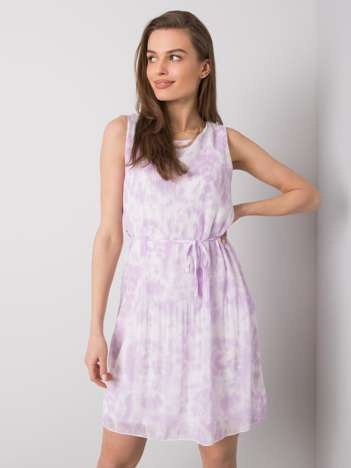 Jasnofioletowa sukienka tie-dye Marina SUBLEVEL