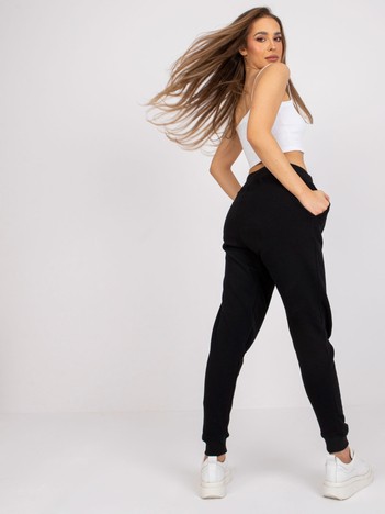 Czarne spodnie dresowe z bawełny Jessica MAYFLIES