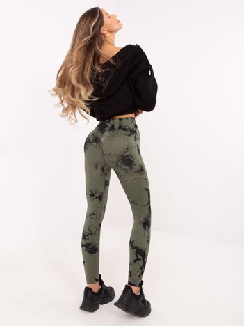 Hurt Khaki modelujące legginsy sportowe push-up