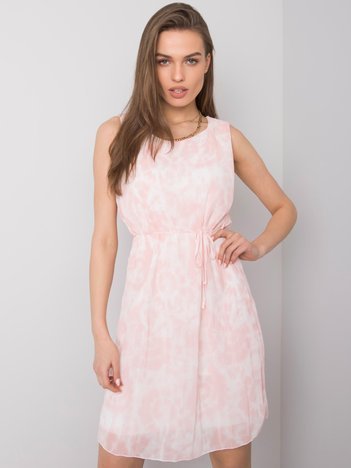 Jasnoróżowa sukienka tie-dye Marina SUBLEVEL