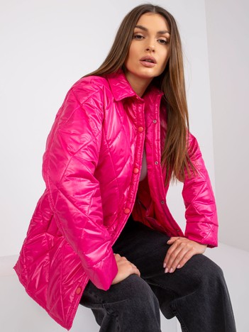 Różowa przejściowa kurtka pikowana Callie RUE PARIS