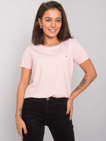 Różowy melanżowy t-shirt Transformative