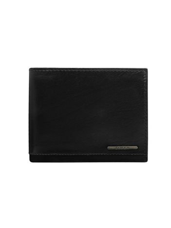 Skórzany portfel męski czarny