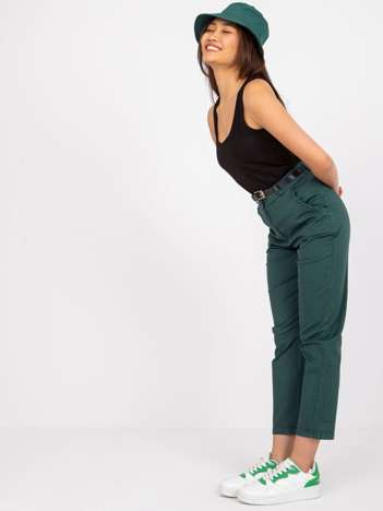 Zielone spodnie materiałowe Moorea