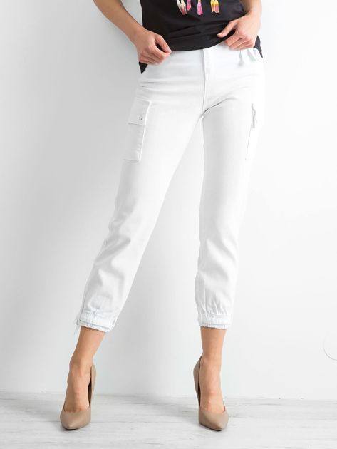 Białe spodnie Vintage