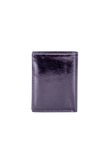 Czarny skórzany portfel 
                             zdj. 
                            2