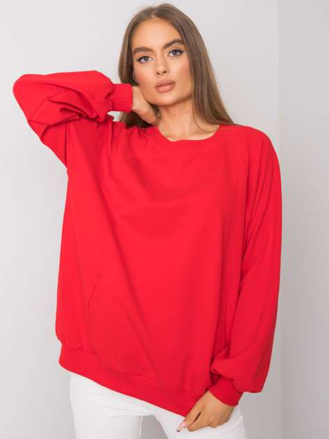 Czerwona bluza z kieszeniami Gaelle RUE PARIS
                             zdj. 
                            1