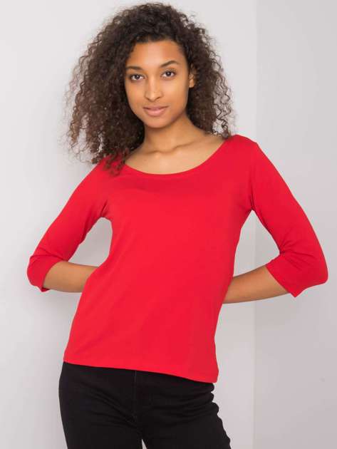 Czerwona bluzka Bernice RUE PARIS
                             zdj. 
                            4