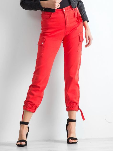 Czerwone spodnie Vintage