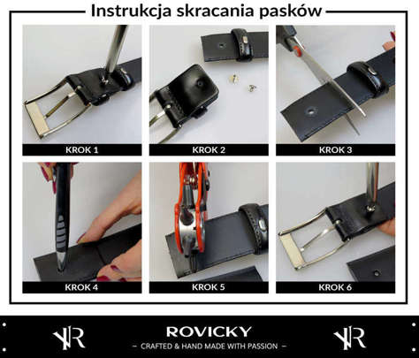 Hurtownia Pasek skórzany ROVICKY RPM-14-PUM