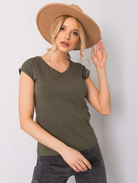 Khaki t-shirt Elisabetta