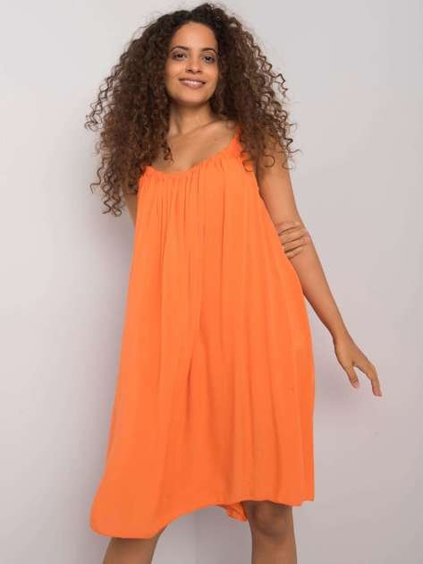 Pomarańczowa sukienka na ramiączkach Polinne OCH BELLA