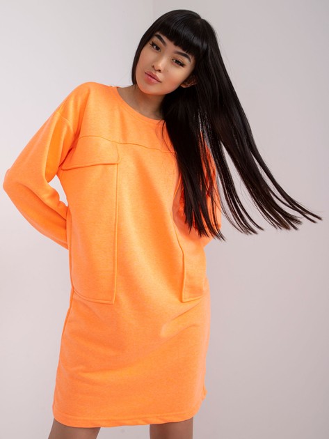 Pomarańczowa sukienka z kieszeniami Carrara
                             zdj. 
                            1