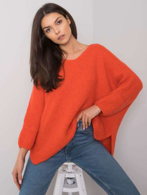 Pomarańczowy sweter oversize Camden OCH BELLA
                             zdj. 
                            1