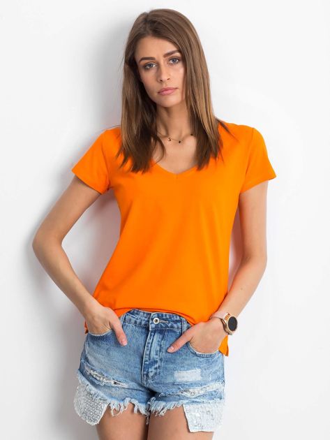 Pomarańczowy t-shirt Square