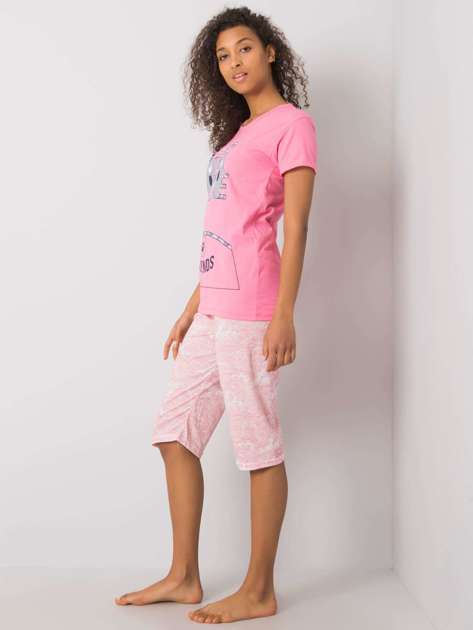 Różowa piżama dwuczęściowa
                             zdj. 
                            2