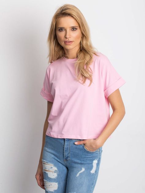 Różowy t-shirt Woodland