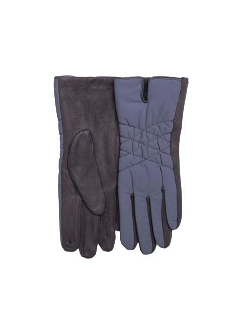 Szare damskie rękawiczki na zimę