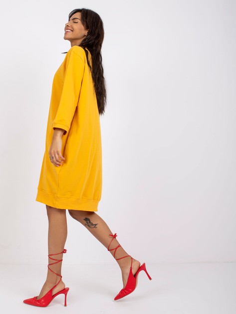Żółta sukienka bawełniana Salou
                             zdj. 
                            2