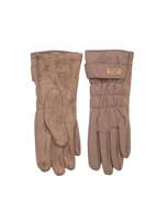 Beżowe rękawiczki na zimę dotykowe 
                                 zdj. 
                                2