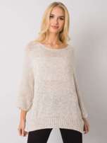 Beżowy sweter oversize Cilles OCH BELLA
                                 zdj. 
                                4