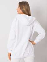 Biała bluza damska z kapturem Clothilde RUE PARIS
                                 zdj. 
                                4