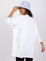 Biała bluzka z napisami Olivia RUE PARIS
                                 zdj. 
                                4