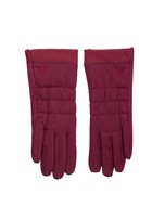Bordowe rękawiczki damskie do smartfonów 
                                 zdj. 
                                4