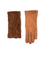 Brązowe rękawiczki podwójne na zimę
                                 zdj. 
                                5
