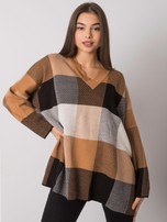 Camelowy sweter oversize Bradenton
                                 zdj. 
                                4