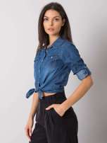 Ciemnoniebieska damska koszula jeansowa Durham RUE PARIS
                                 zdj. 
                                2