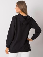 Czarna bluza damska z kapturem Clothilde RUE PARIS
                                 zdj. 
                                4
