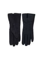 Czarne damskie rękawiczki na zimę
                                 zdj. 
                                2