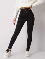 Czarne jeansy rurki high waist Garland
                                 zdj. 
                                2