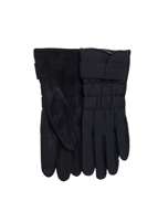 Czarne rękawiczki na zimę dotykowe 