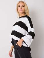 Czarno-biały sweter w paski Bree
                                 zdj. 
                                3