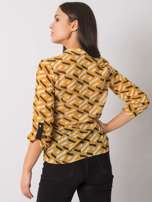 Czarno-żółta bluzka damska z printami Denver
                                 zdj. 
                                4