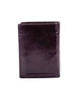 Czarny skórzany portfel dla mężczyzny z geometrycznymi tłoczeniami
                                 zdj. 
                                2
