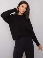 Czarny sweter z łańcuszkiem Vermillion RUE PARIS
                                 zdj. 
                                2