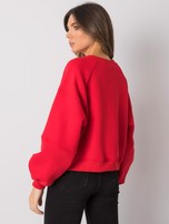Czerwona bluza bawełniana Yessie RUE PARIS
                                 zdj. 
                                4