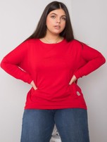 Czerwona bluzka plus size Paloma