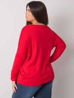 Czerwona bluzka plus size Paloma
                                 zdj. 
                                4