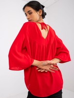 Czerwona luźna bluzka Anita RUE PARIS  