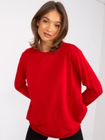 Czerwona luźna bluzka basic Renata  