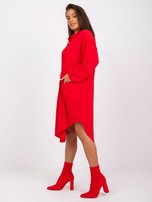 Czerwona sukienka oversize Monica RUE PARIS
                                 zdj. 
                                8
