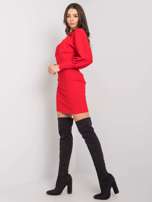 Czerwona sukienka prążkowana Leticia RUE PARIS
                                 zdj. 
                                3