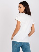 Ecru damski t-shirt z bawełny Ventura MAYFLIES
                                 zdj. 
                                5