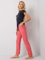 Granatowa piżama ze spodniami
                                 zdj. 
                                3